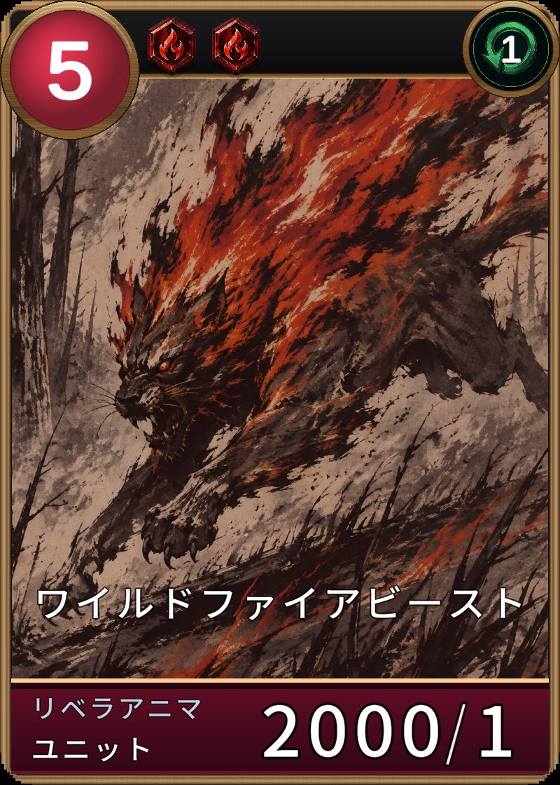 ワイルドファイアビーストのカード画像