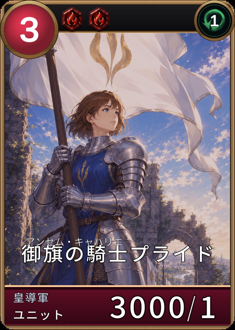 御旗の騎士プライドのカード画像