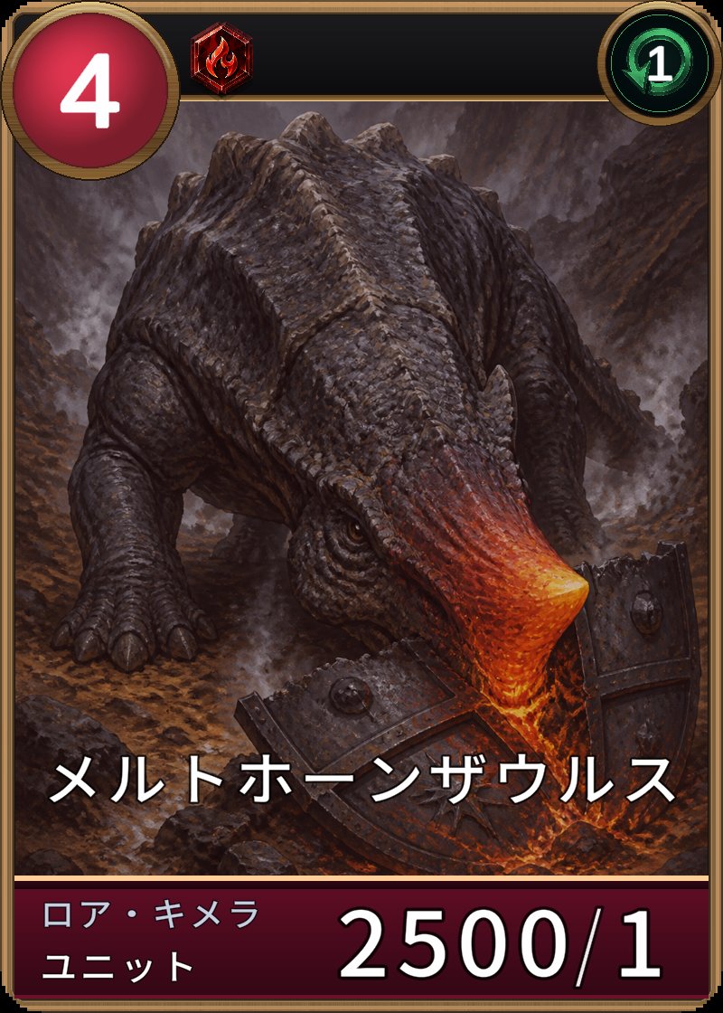 メルトホーンザウルスのカード画像