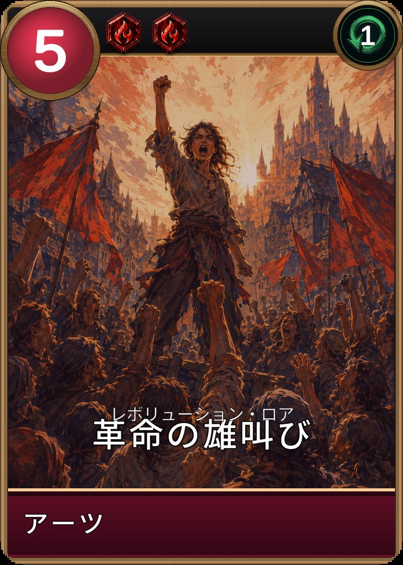 革命の雄叫びのカード画像