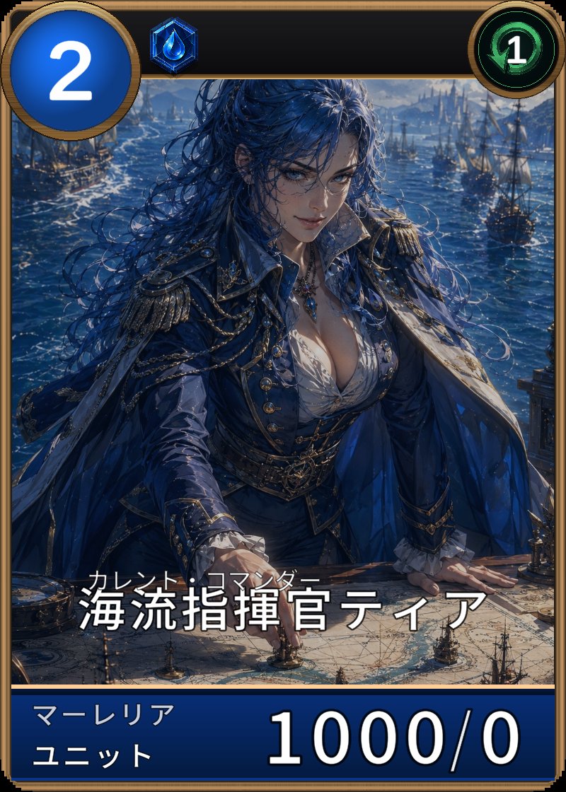 海流指揮官ティアのカード画像