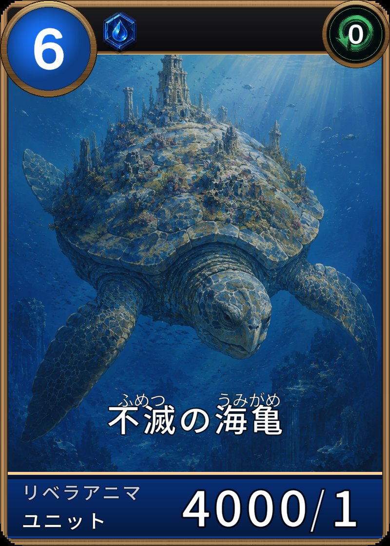 不滅の海亀のカード画像