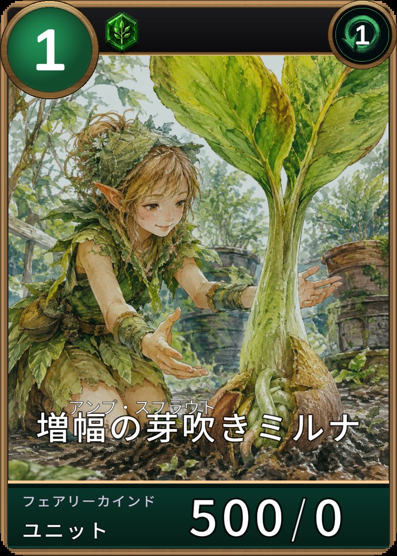 増幅の芽吹きミルナのカード画像