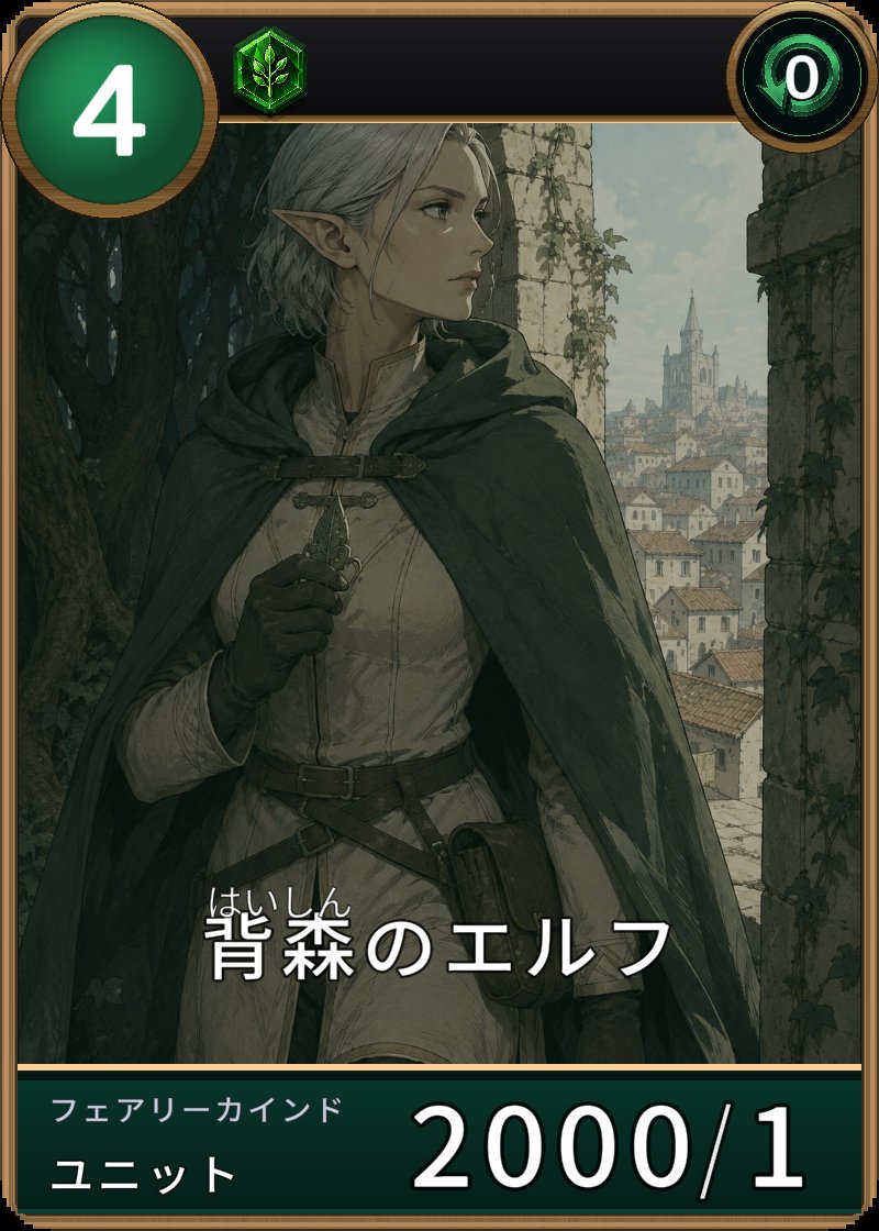 背森のエルフのカード画像