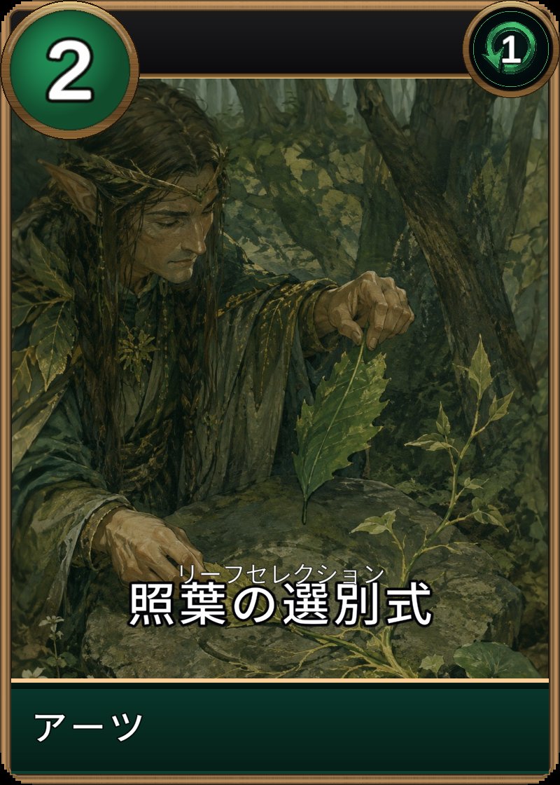 照葉の選別式