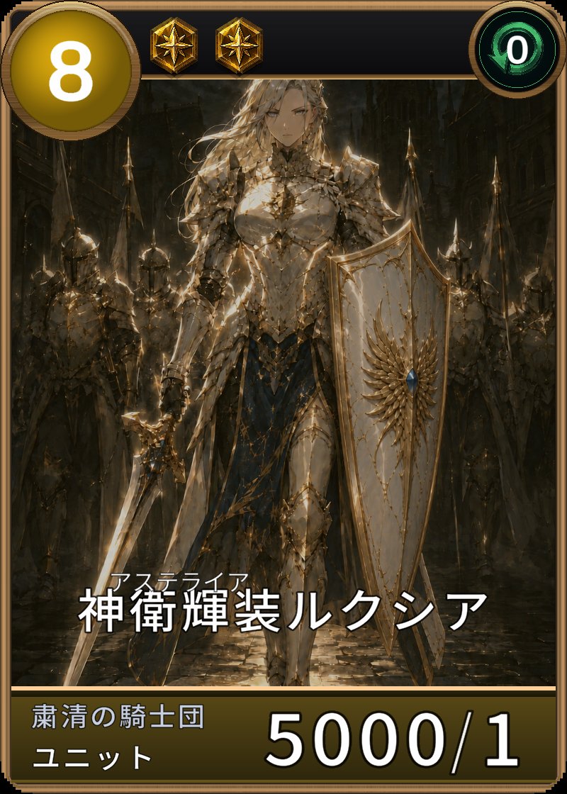 神衛輝装ルクシアのカード画像