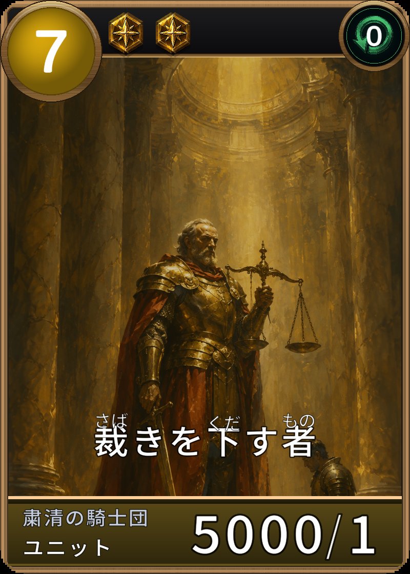 裁きを下す者のカード画像