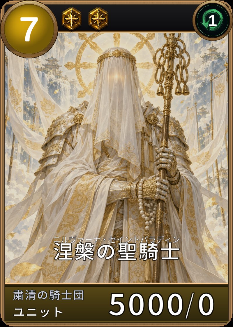 涅槃の聖騎士のカード画像