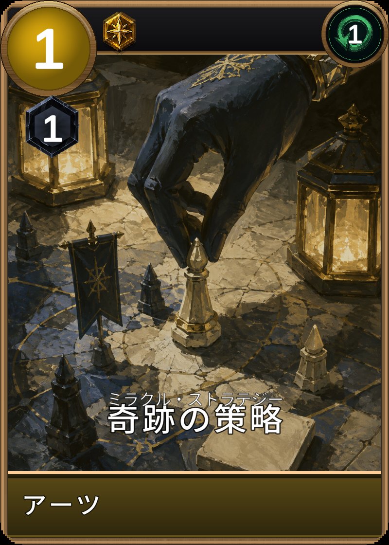 奇跡の策略のカード画像