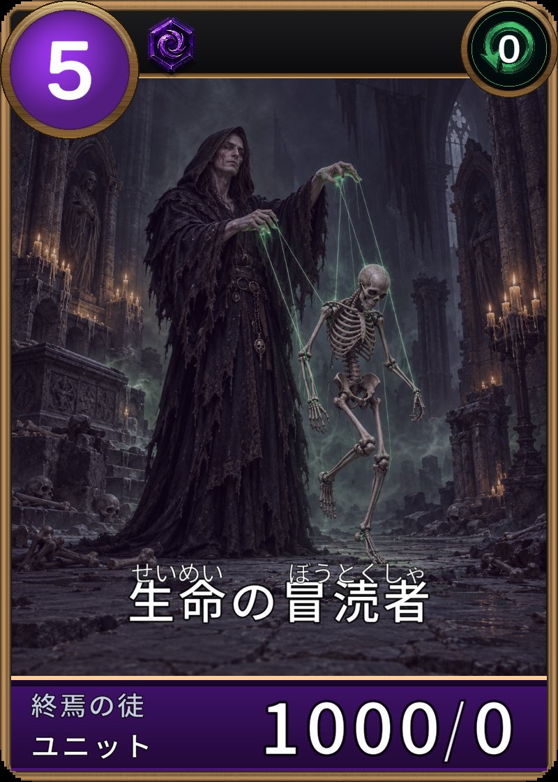 生命の冒涜者のカード画像