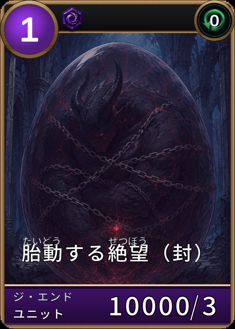 胎動する絶望（封）のカード画像