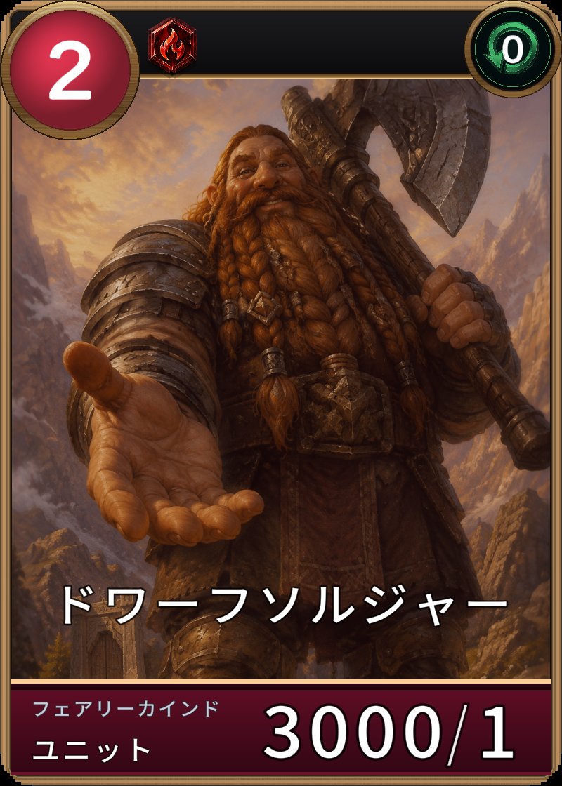 ドワーフソルジャーのカード画像