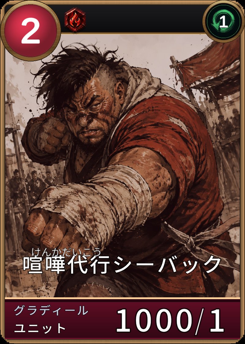 喧嘩代行シーバックのカード画像