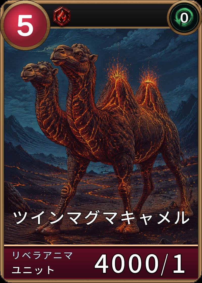 ツインマグマキャメルのカード画像