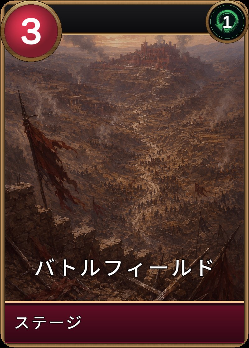 バトルフィールドのカード画像