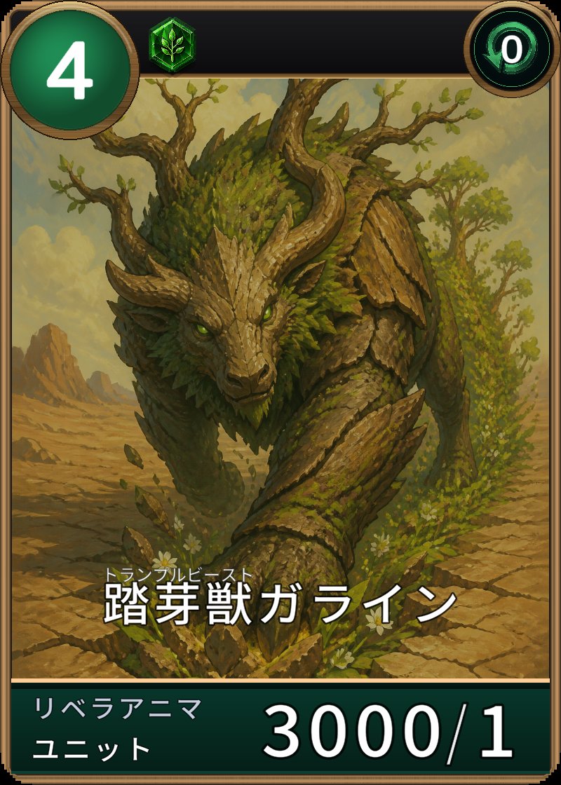踏芽獣ガラインのカード画像