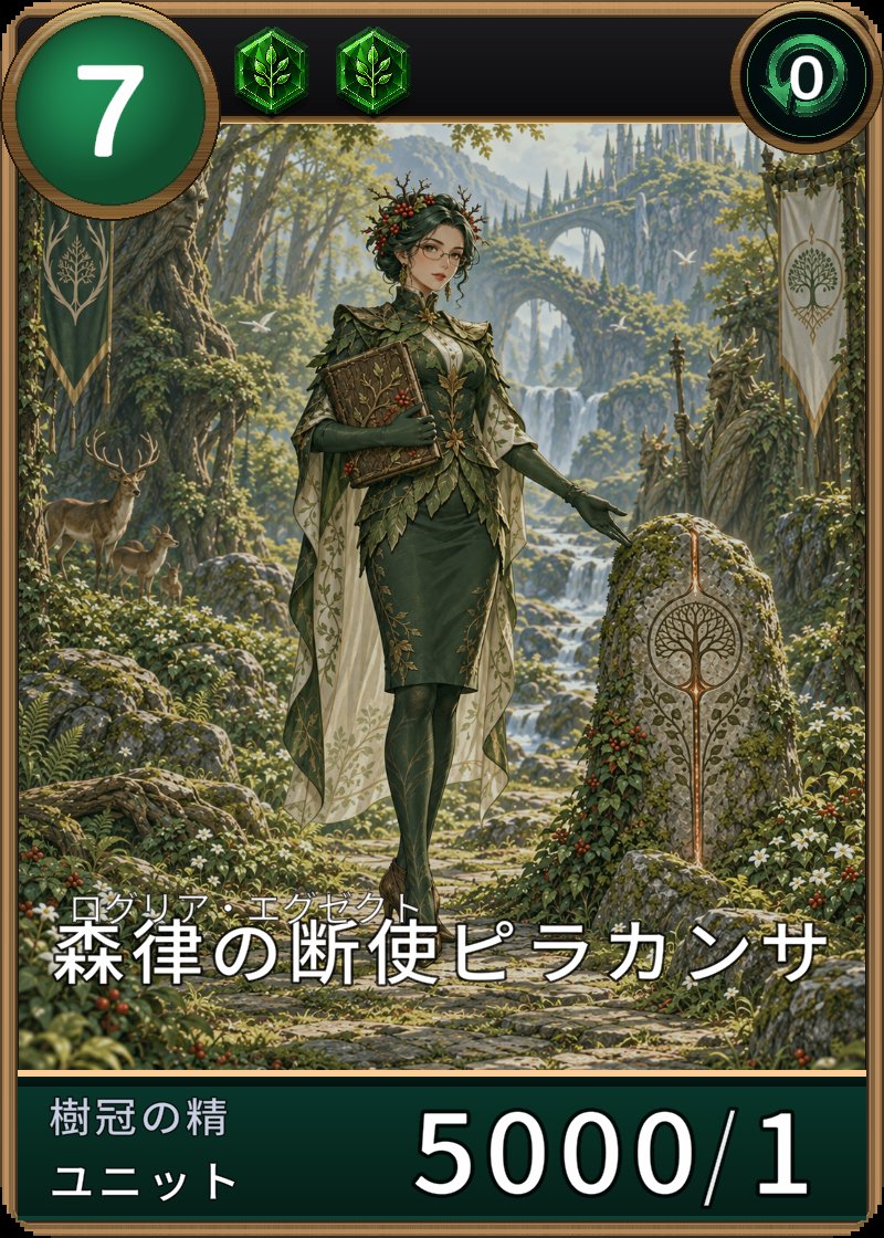 森律の断使ピラカンサのカード画像