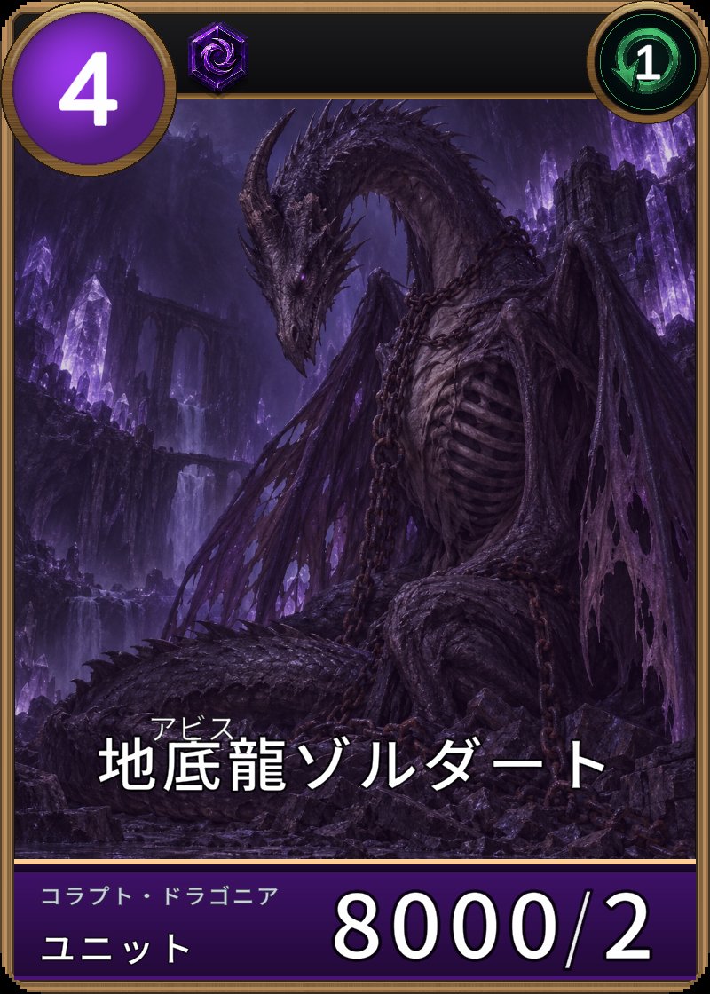 地底龍ゾルダートのカード画像