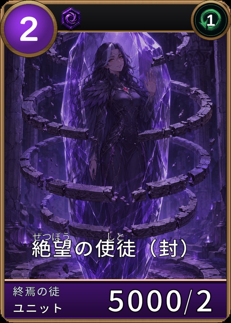 絶望の使徒（封）のカード画像